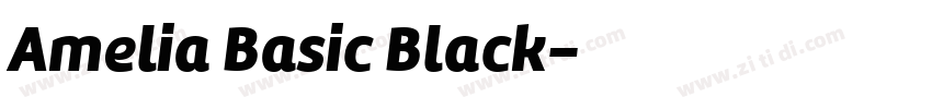 Amelia Basic Black字体转换